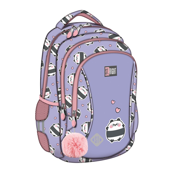 Ghiozdan BP26 3compartimente ST Right colectia Happy Panda