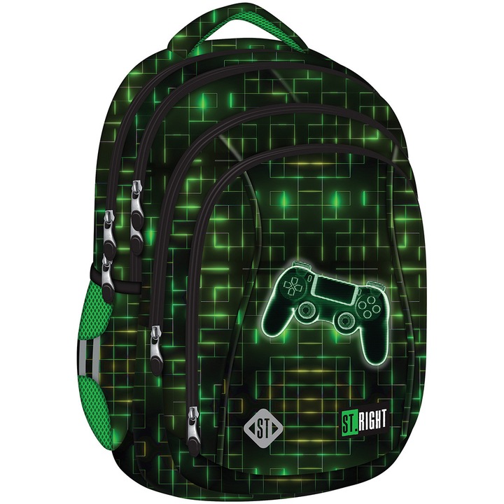 Ghiozdan BP04 ST Right colectia Neon Pad 4 compartimente