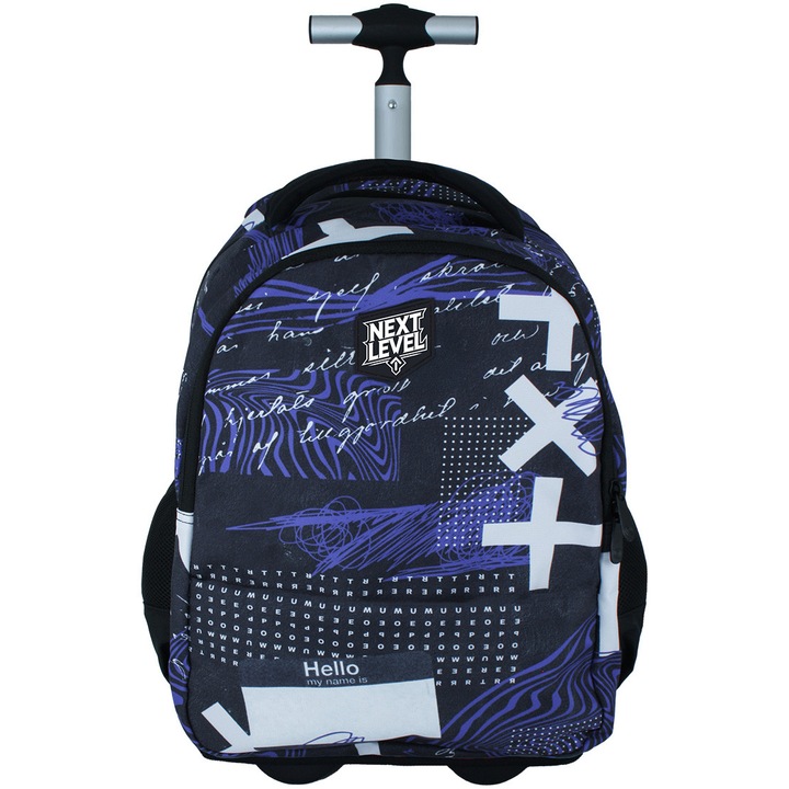 Troller Next Level 2 in 1 4 compartimente 48x33x19cm colectia Hello