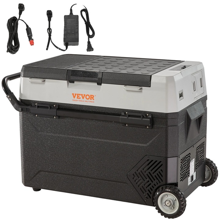 Frigider auto, 40QT, racire duala, -4F la 50F, design portabil