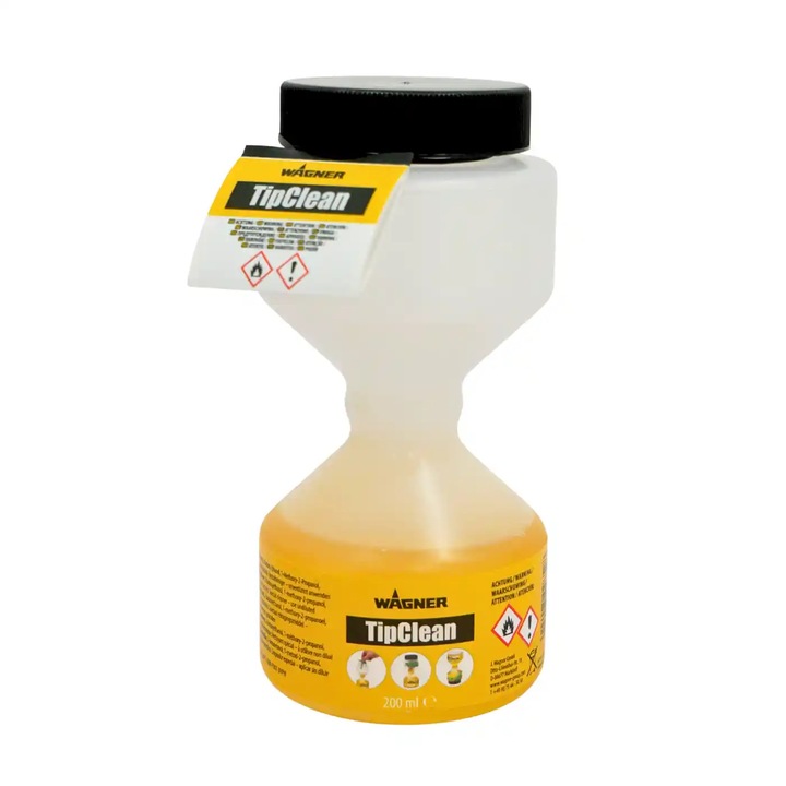 Clepsidra TipClean 200ml pentru duza airless cu solutie de depozitare, intretinere a duzelor