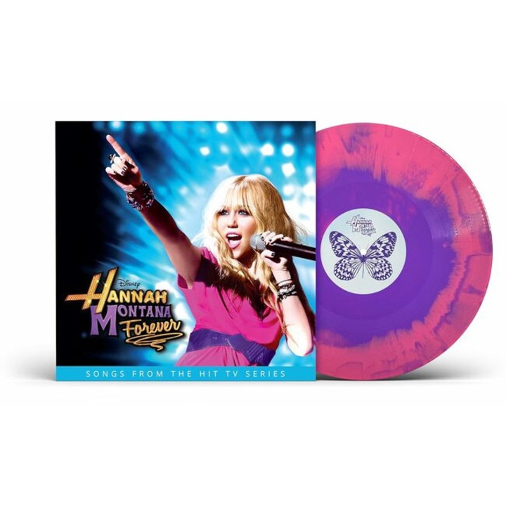 Vinil Hannah Montana Forever, Disney, Hot Pink Cadillac/Purple Haze Swirl, 12 inch