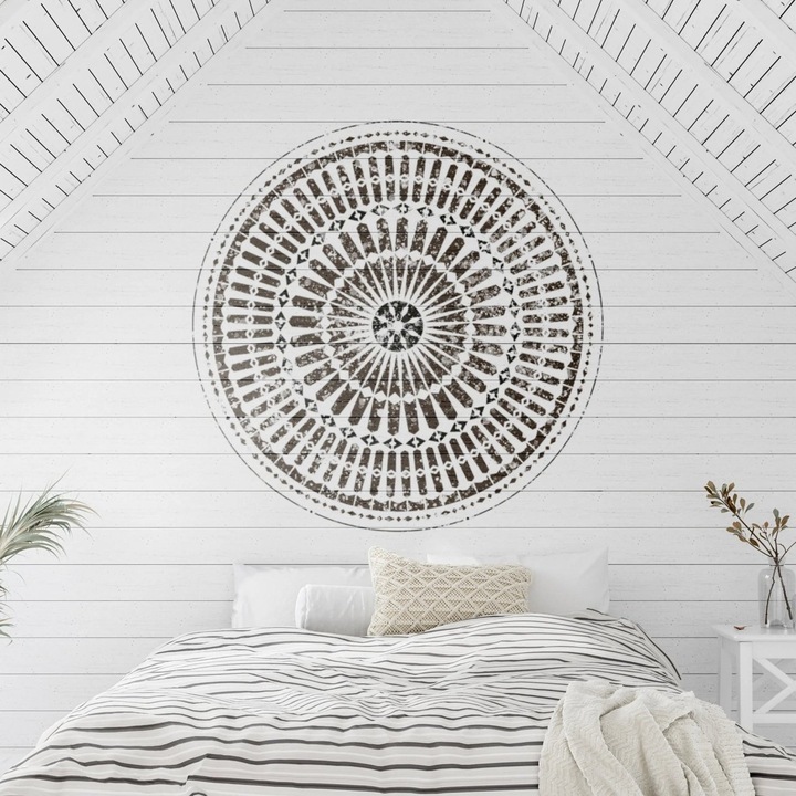 Sablon Perete 50cm TEHRAN MANDALA 0.7mm model MXSP7611 marime 50cm X 50cm, 50cm X 50cm