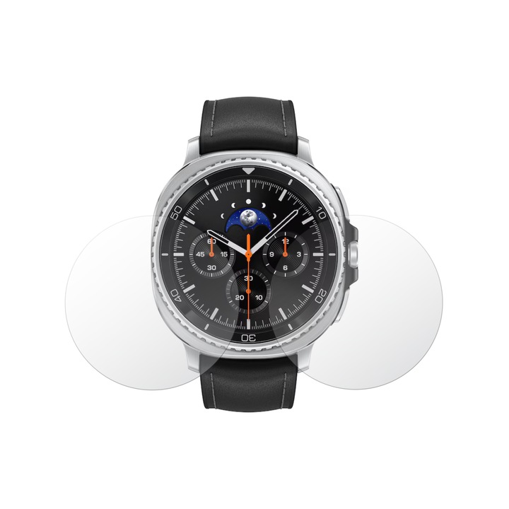 Set 2X Folie Protectie Ecran Mate Folie24, pentru Samsung Galaxy Watch8 Classic 46mm, Adezive, Flexibile cu Auto Regenerare