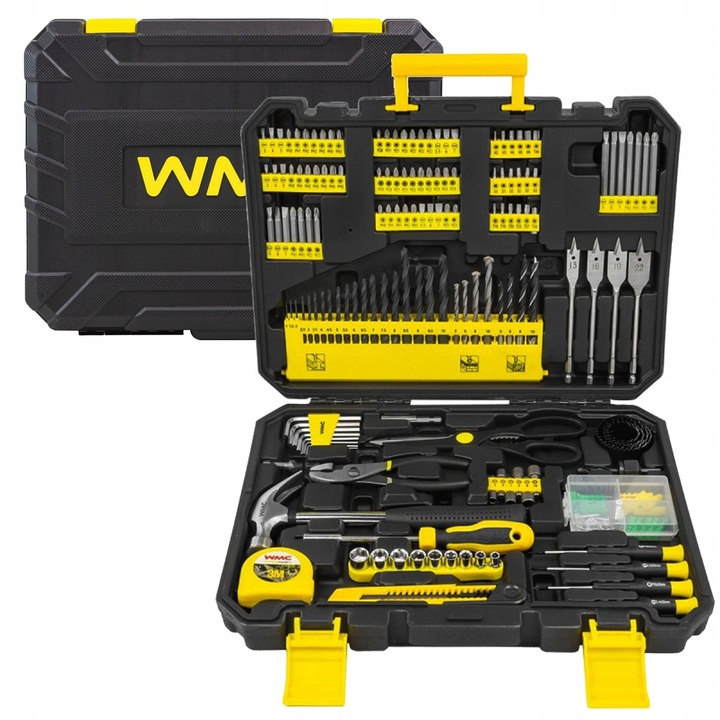 Set Unelte, Uz General, 201, Material: Metal, Greutate: 1, 5 Kg, Culoare: Galben, Negru, Profesional, Multicolor, 1 Set