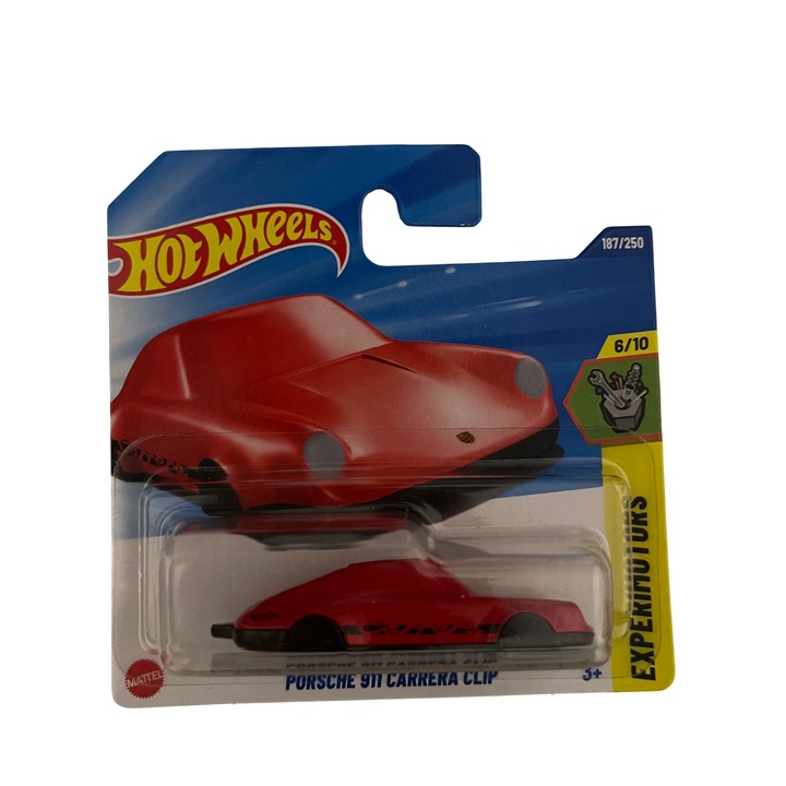 Masinuta Metalica Hot Wheels Porsche 911 Carrera Clip Rosu 2025 1:64