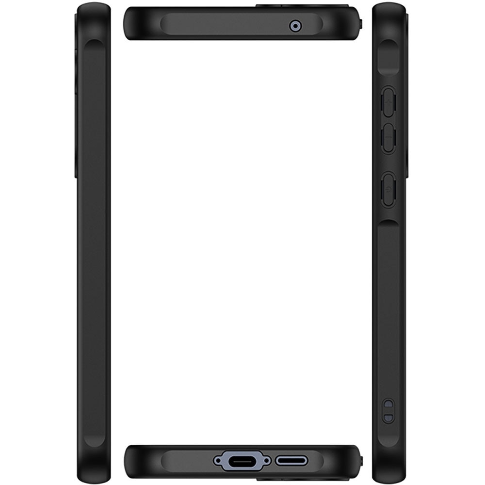 Husa cu magnet pentru Samsung Galaxy A55 5G, Magnetic Defense Remastered, Policarbonat mat, Spate fumuriu, Colturi cu protectie antisoc, Atasare magnetica, Wireless charging, Negru