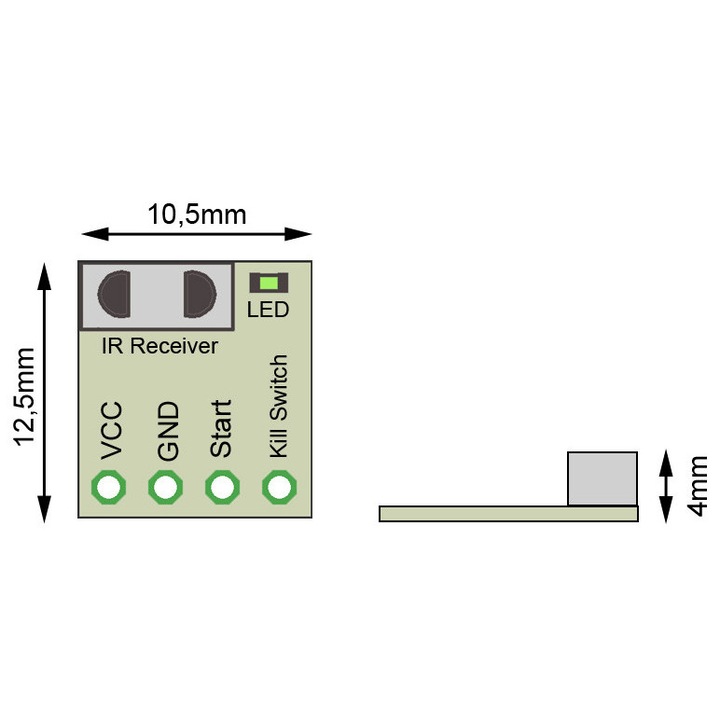 Сензор за СТАРТ СТОП за роботика, модул СТАРТ СТОП