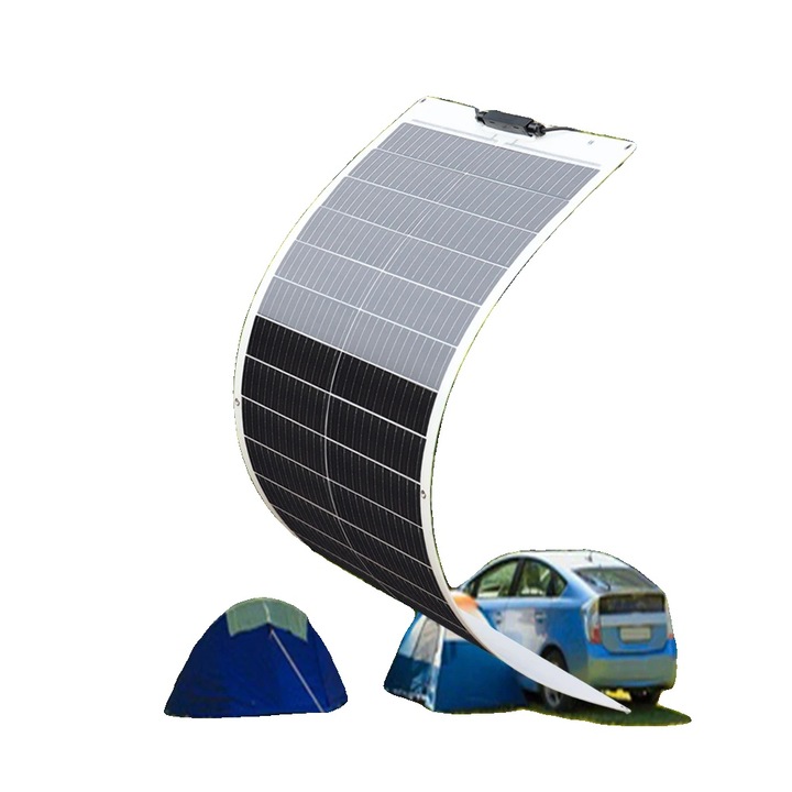 Panou solar, monocrystalline, design flexibil, 100W, 1000x460mm