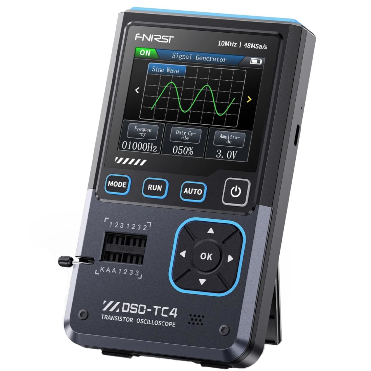 Osciloscop digital FNIRSI DSO-TC4, tester de tranzistori
