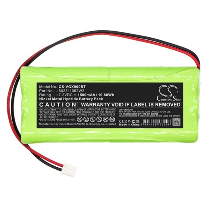 Cameron sino ni-mh akkumulátor, 7.2v, 1500mAh, kompatibilis vesta 802311062w2 kompatibilis-vel