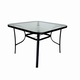 Set mobilier terasa/gradina KLUGMEISTER KJFT011, pentru patru persoane cu umbrela, culoare neagra