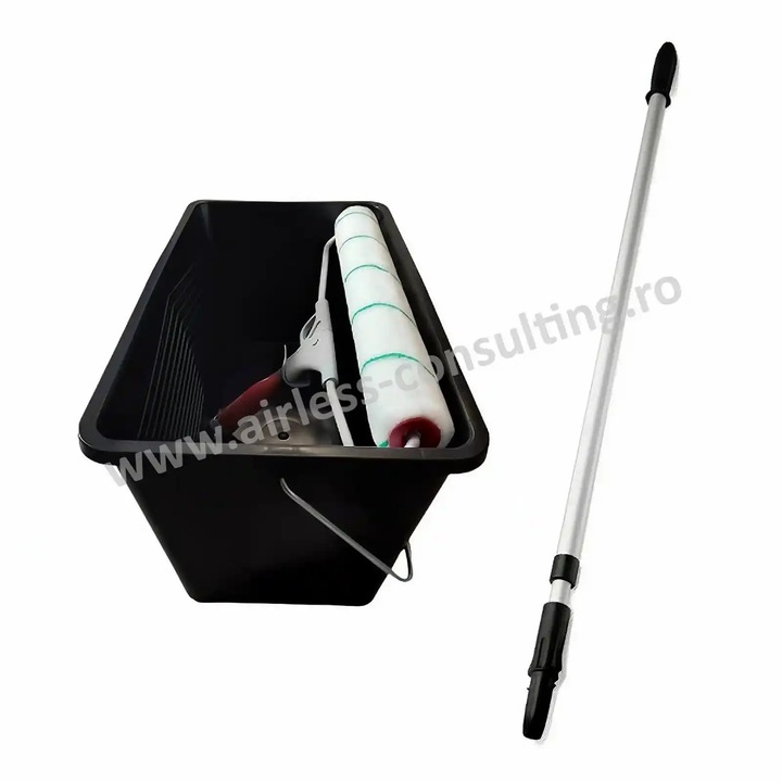 Set complet trafalet 45 cm cu prelungitor 115-197 cm si galeata Anza