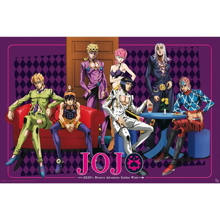 Poster Maxi GB eye, Jojo's Bizarre Adventure, Golden Wind Team, 91.5 x 61 cm