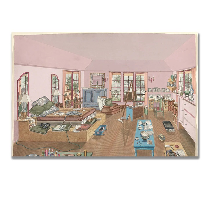 Tablou Canvas Print Camera de zi artistica interior stil detaliat 100x150cm