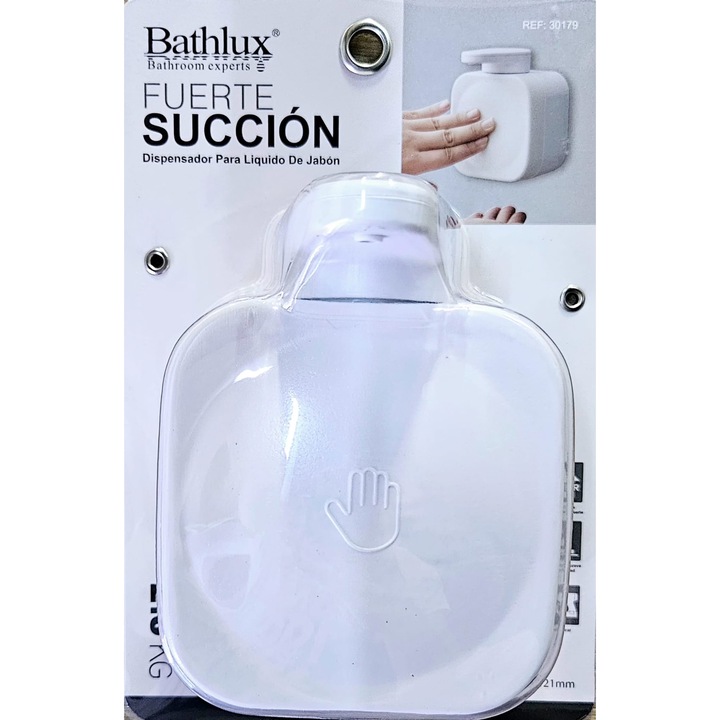 Dispenser pentru sapun de perete cu ventuze