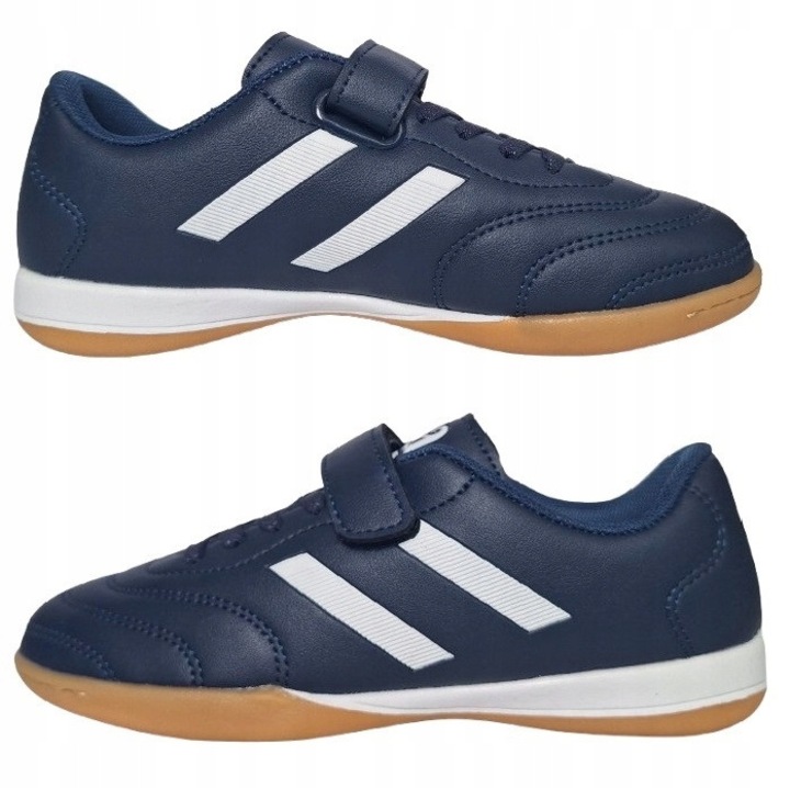 Детски футболни обувки, сини, екокожа