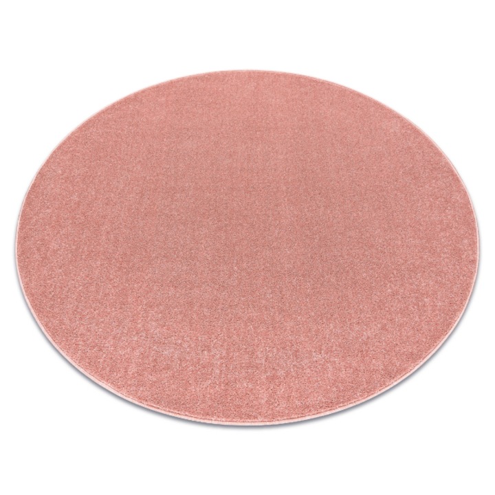 ETON DYWANY ŁUSZCZÓW PLUS cerc covor roz pudrat, monocolor, uniforma, uni, cerc 133 cm