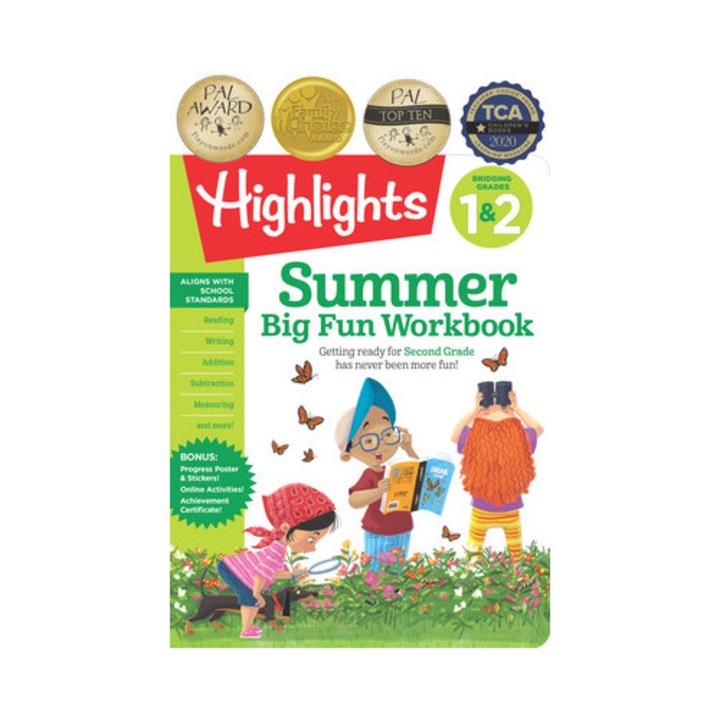 Summer Big Fun Workbook Bridging Grades 1 & 2, Highlights