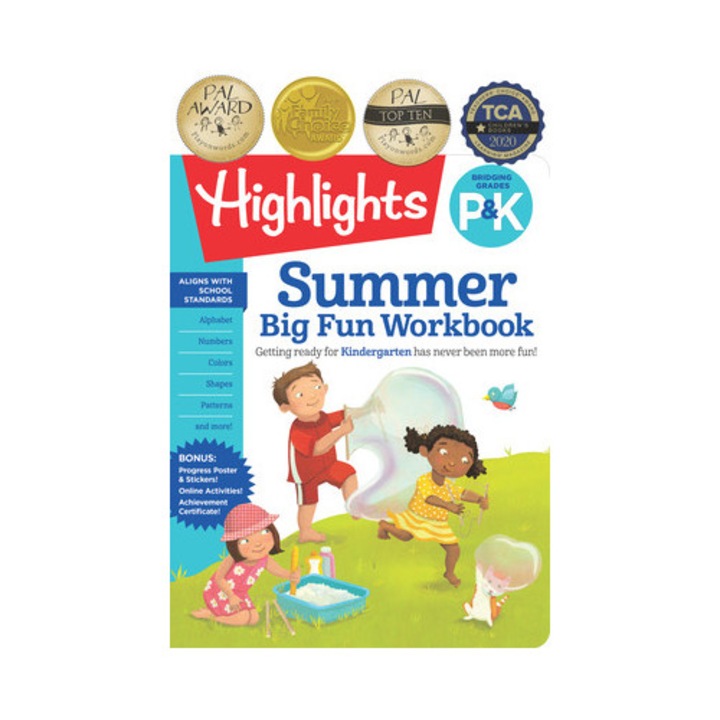 Summer Big Fun Workbook Bridging Grades P & K, Highlights
