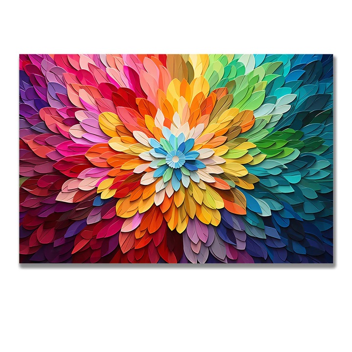 Tablou Canvas Print Floare colorata pastel abstract invitatie armonie 100x150cm