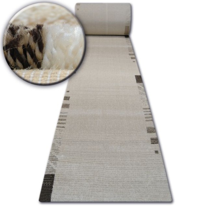 Traversa DYWANY ŁUSZCZÓW shadow 8597 crem si bej deschis, 120 cm