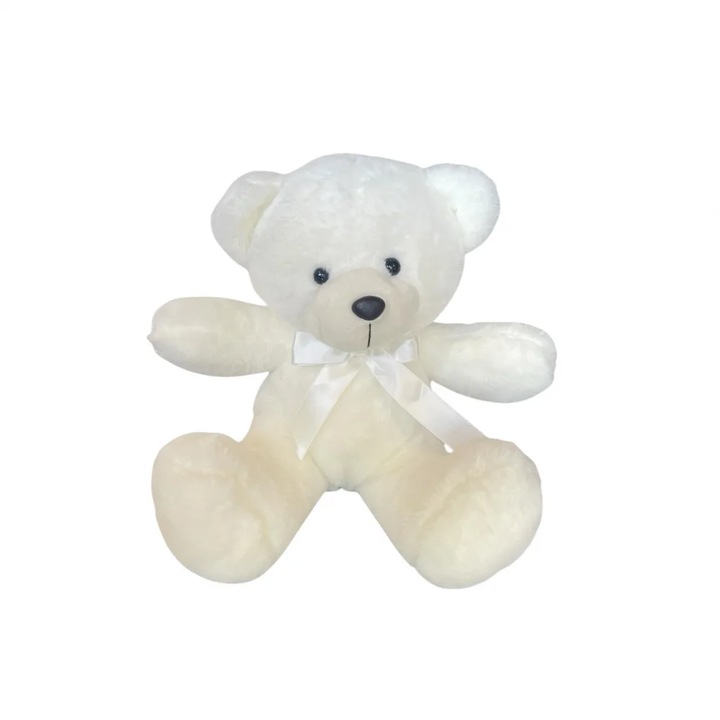 Плюшена играчка ТЕА 46061-1, Мече, екрю, 22 см