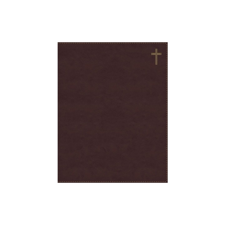 Niv, Journal the Word Bible, Double-Column, Leathersoft, Brown, Red Letter Edition, Comfort Print Reflect, Take Notes, or Create Art Next to Your Fav