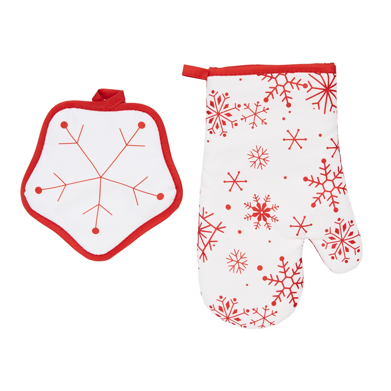 Set 2 piese bucatarie Heinner Home, model XMAS, Alb