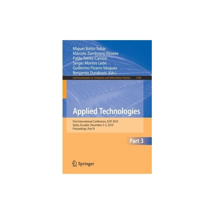 Applied Technologies: First International Conference, iCat 2019, Quito, Ecuador, December 3-5, 2019, Proceedings, Part III