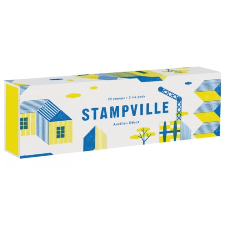 Stampville 25 stamps + 2 ink pads, Debat Aurelian