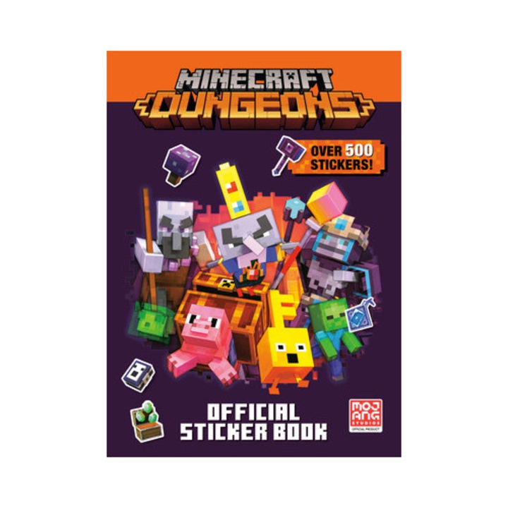 Minecraft Official Dungeons Sticker Book Minecraft, Random House