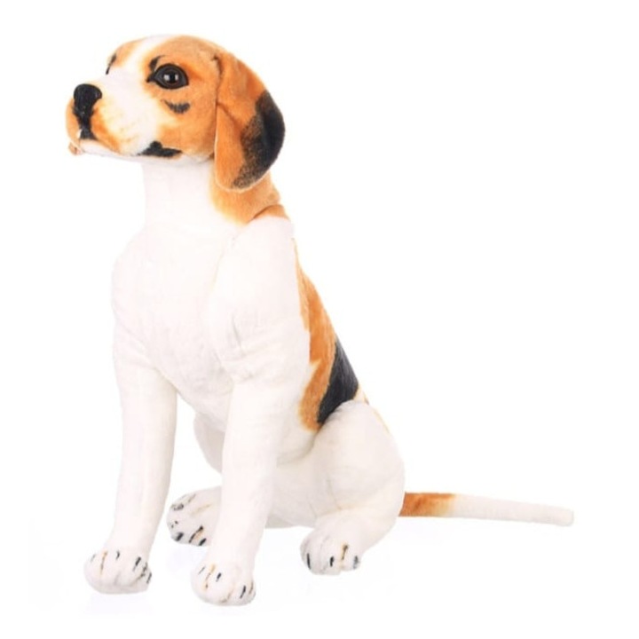 Catel de plus realist, Beagle, maro/alb, 76 cm