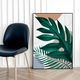 Tablou Hog Studio, plakat boho, frunze verzi, 50x70 cm, fara rama
