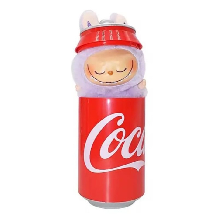 Figurina de colectie, Pop Mart, Seria Monster Coca-Cola, mov, 18 cm, MASHASHOP