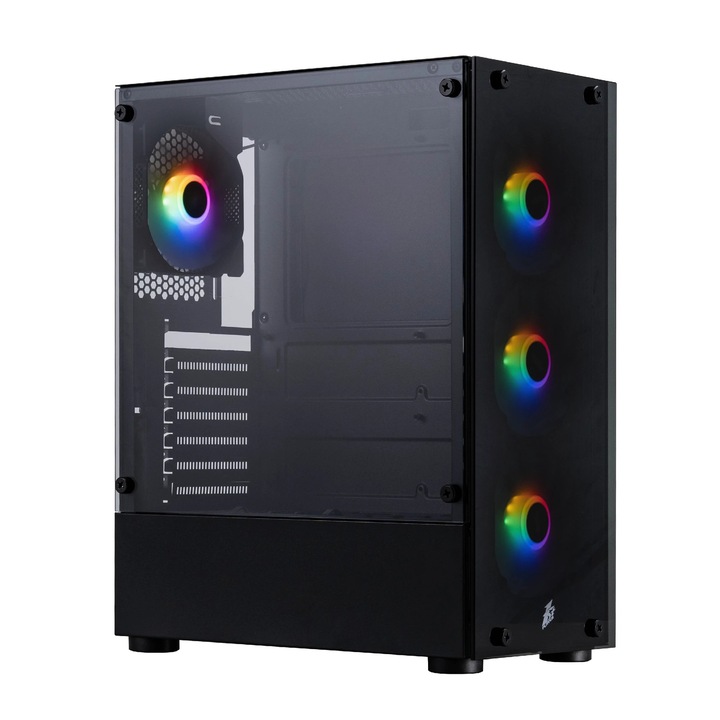 Carcasa computer 1stPlayer Case ATX - Fire Dancing V2-A RGB v2 - 4 ventilatoare incluse V2-A-4F1