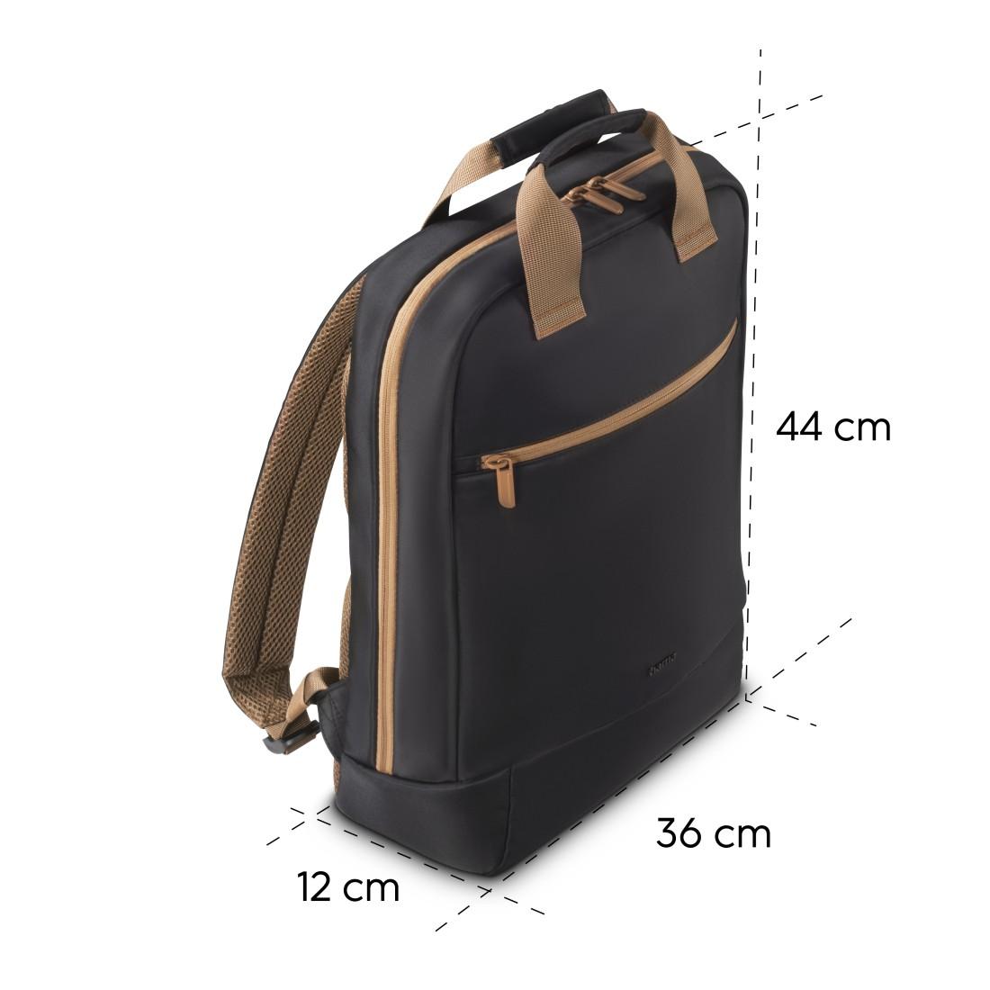 Geanta pentru laptop HAMA „Ultra Lightweight”, pana la 41 cm (16" 2"), neagra cu maro HAMA-222056