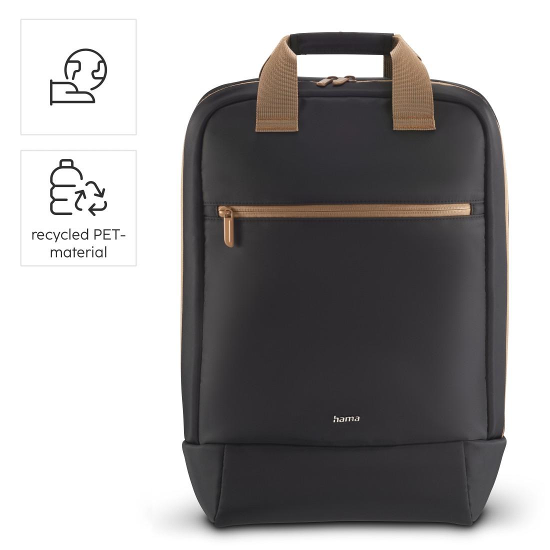 Geanta pentru laptop HAMA „Ultra Lightweight”, pana la 41 cm (16" 2"), neagra cu maro HAMA-222056