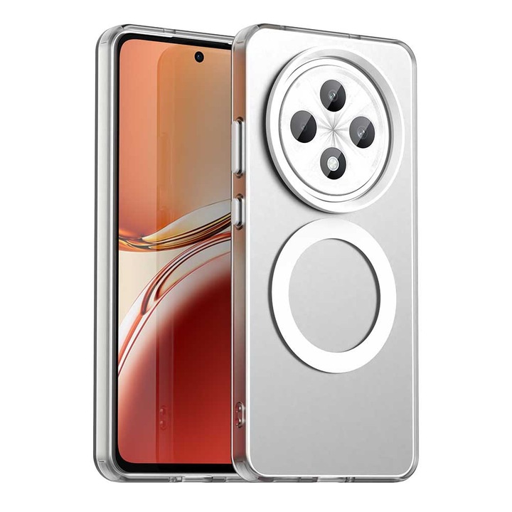 Калъф за Oppo Reno12 F 4G/Reno12 F 5G/Reno12 FS 4G/Reno12 FS 5G, CandyCase MagSafe, D51, Поликарбонат, Бял