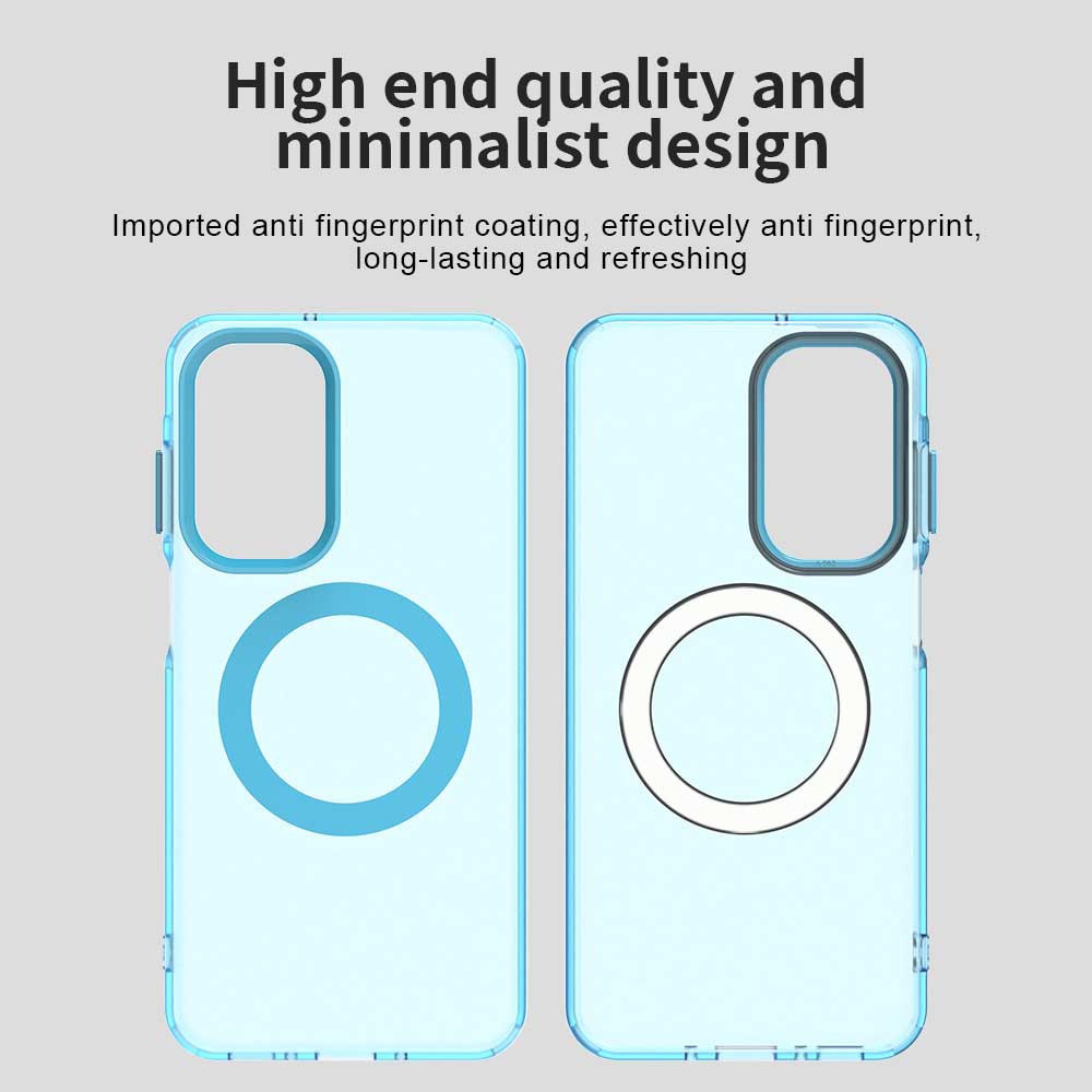 Husă Candy Case, albastră, pentru Samsung Galaxy A17 5G / A17, material TPU și policarbonat