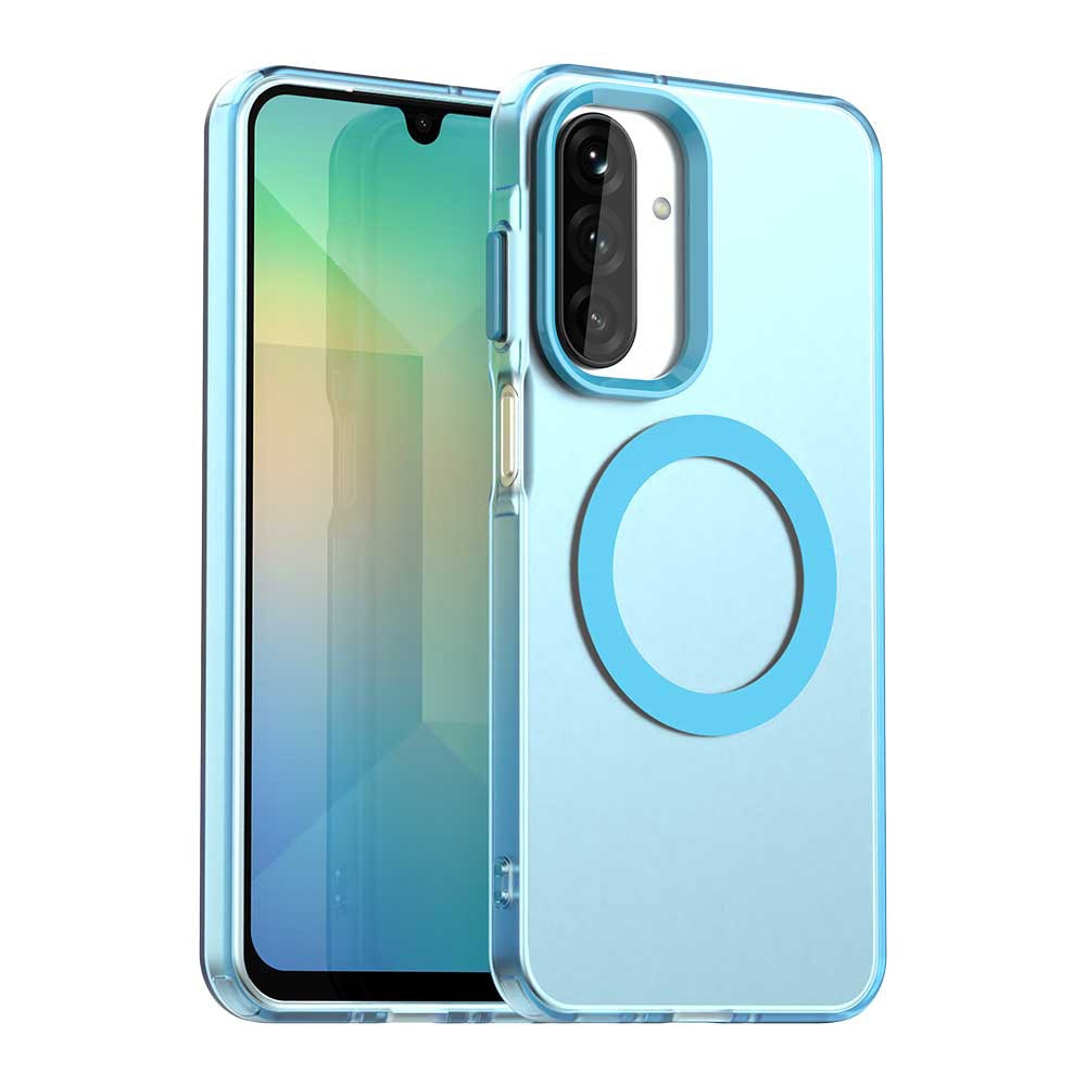 Husă Candy Case, albastră, pentru Samsung Galaxy A17 5G / A17, material TPU și policarbonat