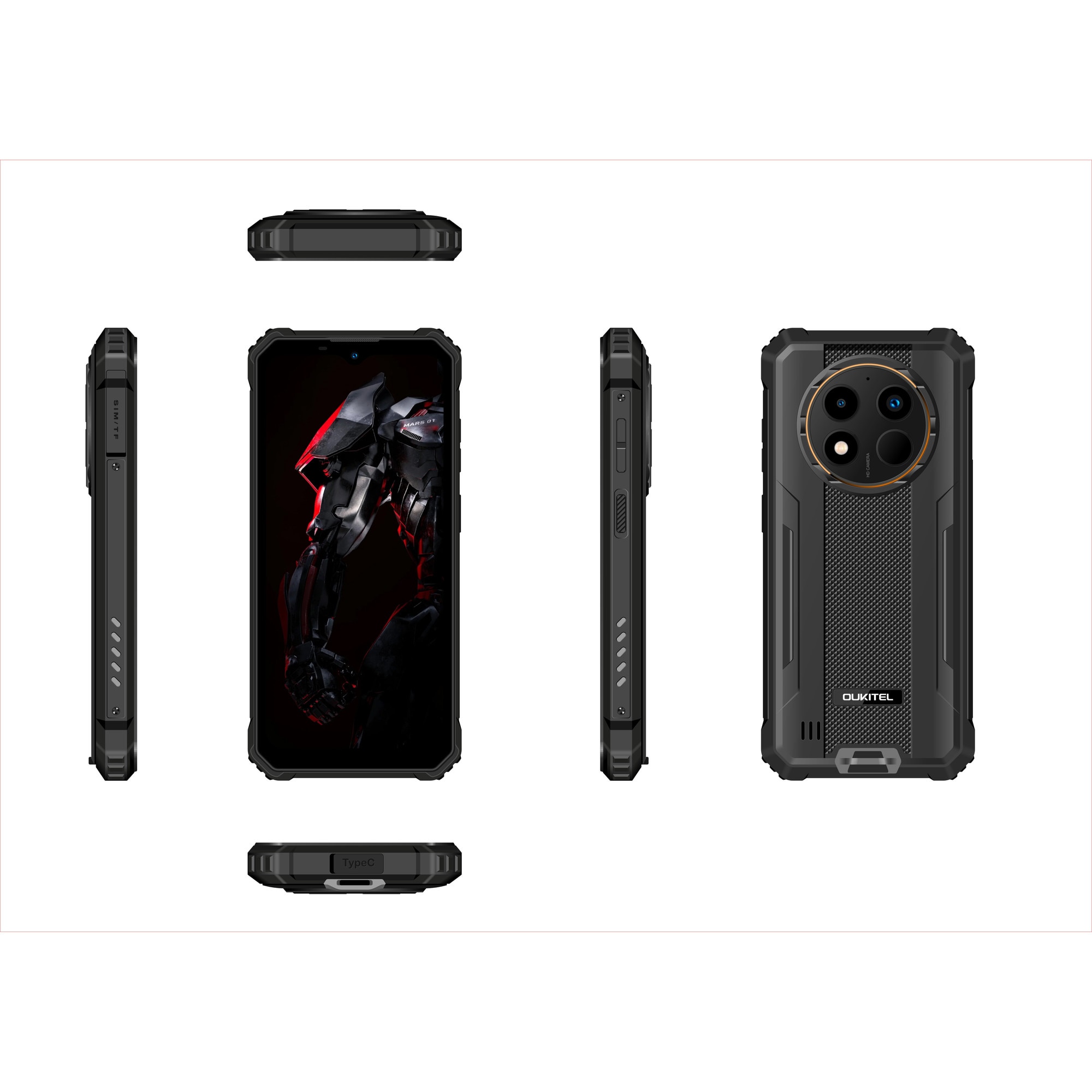 Telefon Oukitel WP28S, 128GB, 4GB, 4G, Negru