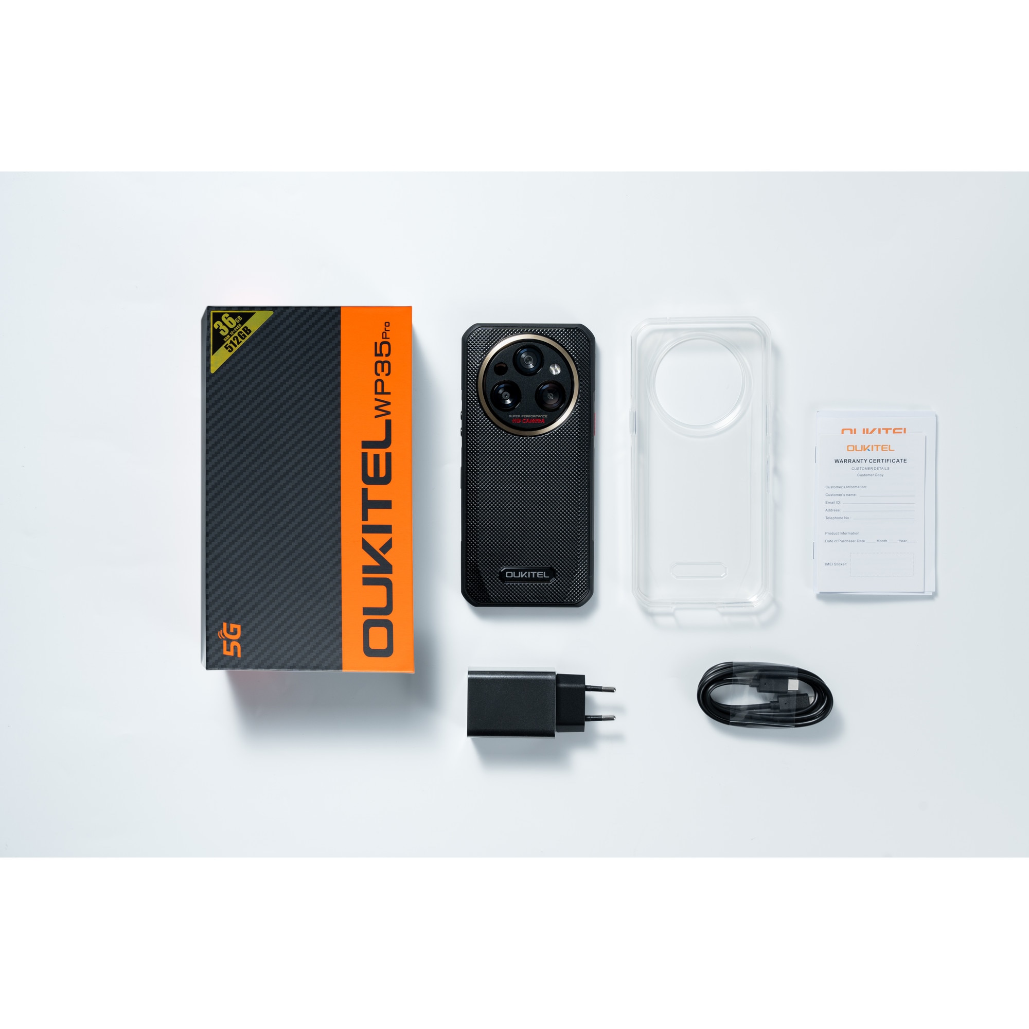 Telefon Oukitel WP35 Pro, 512GB, 12GB, 6.6", Gri