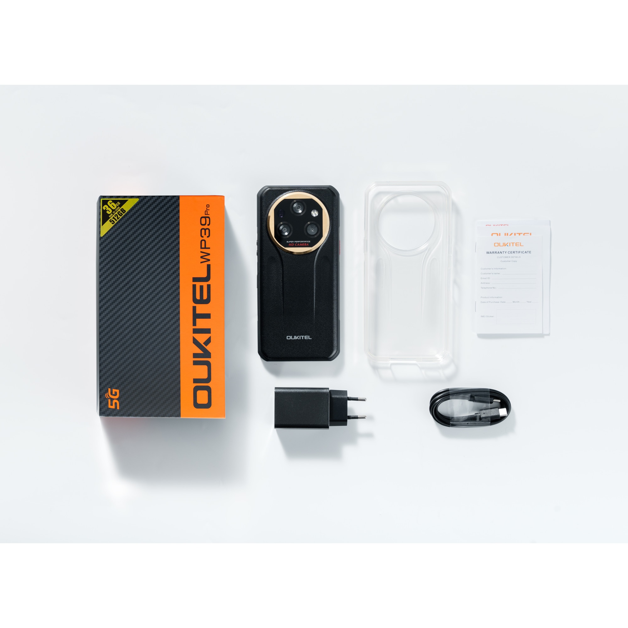 Telefon Oukitel WP39 PRO 5G, 6.6", 512GB, 12GB, gri