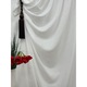 Perdea voal simplu culoare alb Basic Liz Line, cu rejansa 600x245cm - RD036M