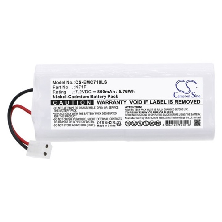 Cameron sino ni-cd akkumulátor, 7, 2v, 800mAh, kompatibilis big beam 118-0017 fehér-vel