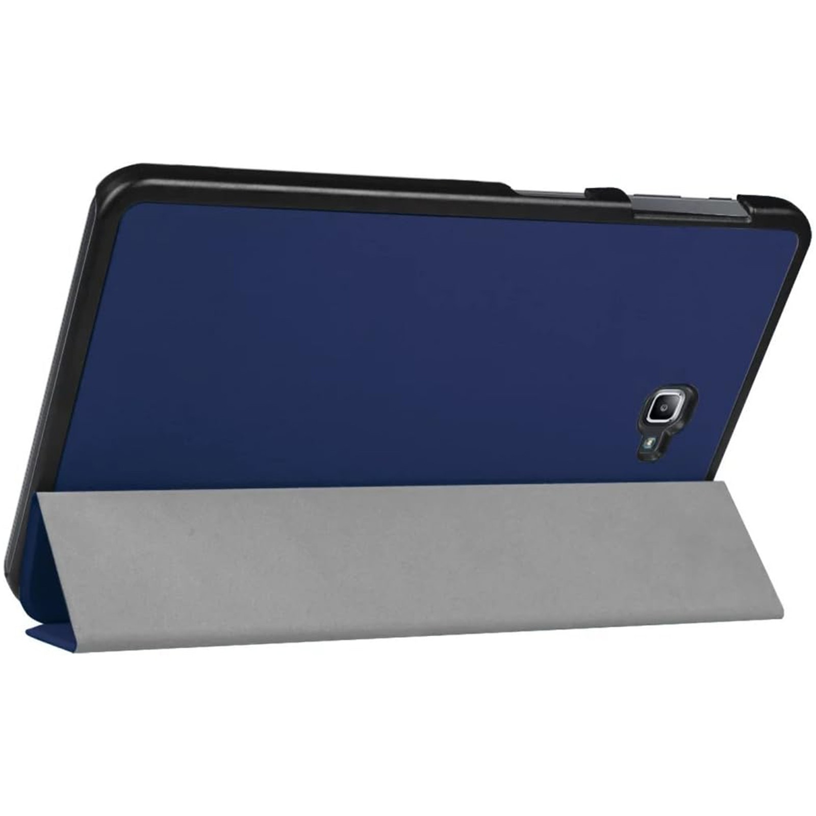Husa pentru tableta AYSTOAYS®, Samsung Galaxy Tab A 10.1, Carcasa protectoare subtire, Unghiuri Ajustabile, Tip Flip Cover, Albastru inchis