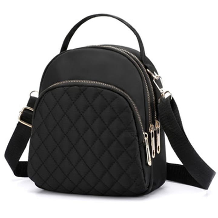 Дамска раница AYSTOAYS®, регулируеми презрамки, Универсална, Материал устойчив на износване, 21 x 19 x 11 см, Черен