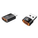 Adaptor USB la USB-C, set 2 bucati: 1× USB-A 3.0 mama la USB-C tata OTG + 1× USB-C mama la USB-A tata, compatibil MacBook, iPhone 15/16, Samsung Galaxy, smartphone-uri, tablete, laptopuri