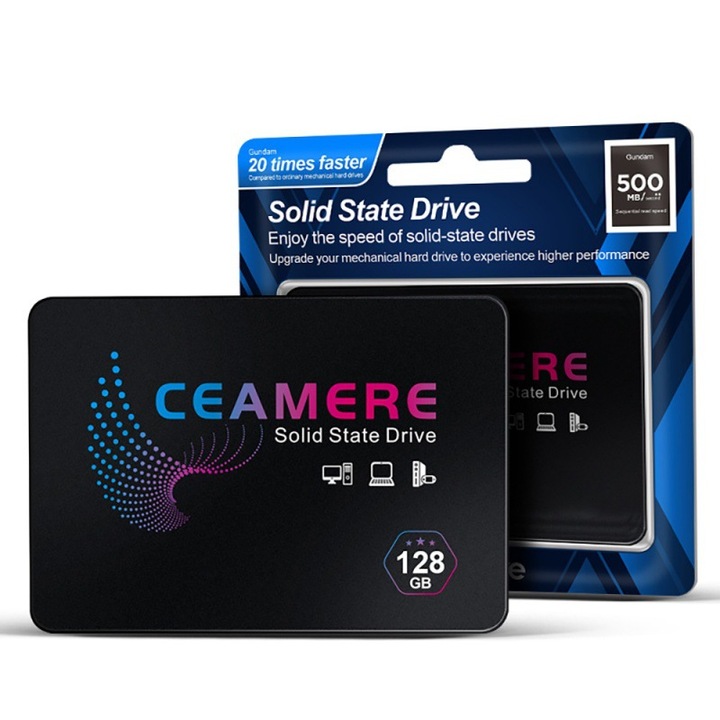 SSD 2.5-инчов SATA3, 128G, за лаптоп и настолен компютър